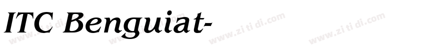 ITC Benguiat字体转换